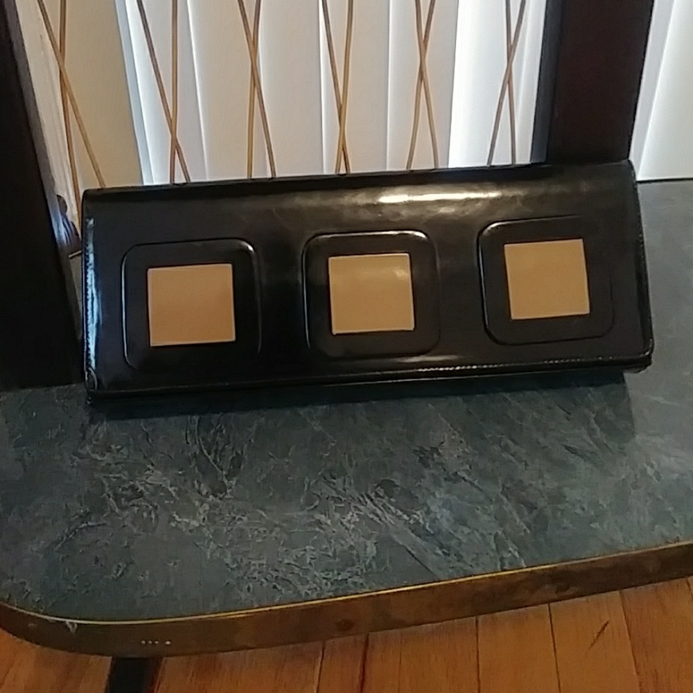 Charles Jourdan Paris leather clutch